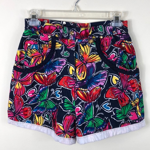 Lilly Pulitzer Pants - Lily Pulitzer Multi Color Floral Corduroy Shorts 6